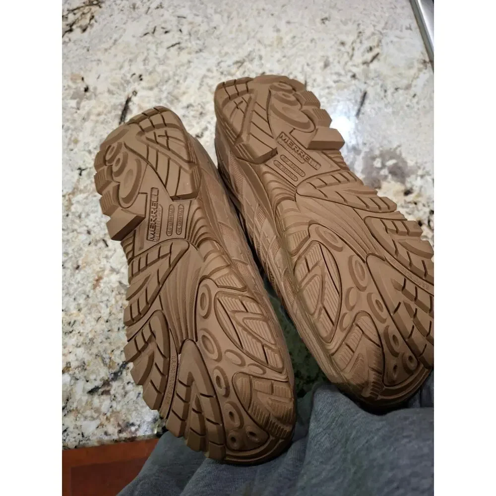Merrell Moab Velocity Tactical Mid Boots Sz 11 Tan Brown Coyote NWOB Waterproof